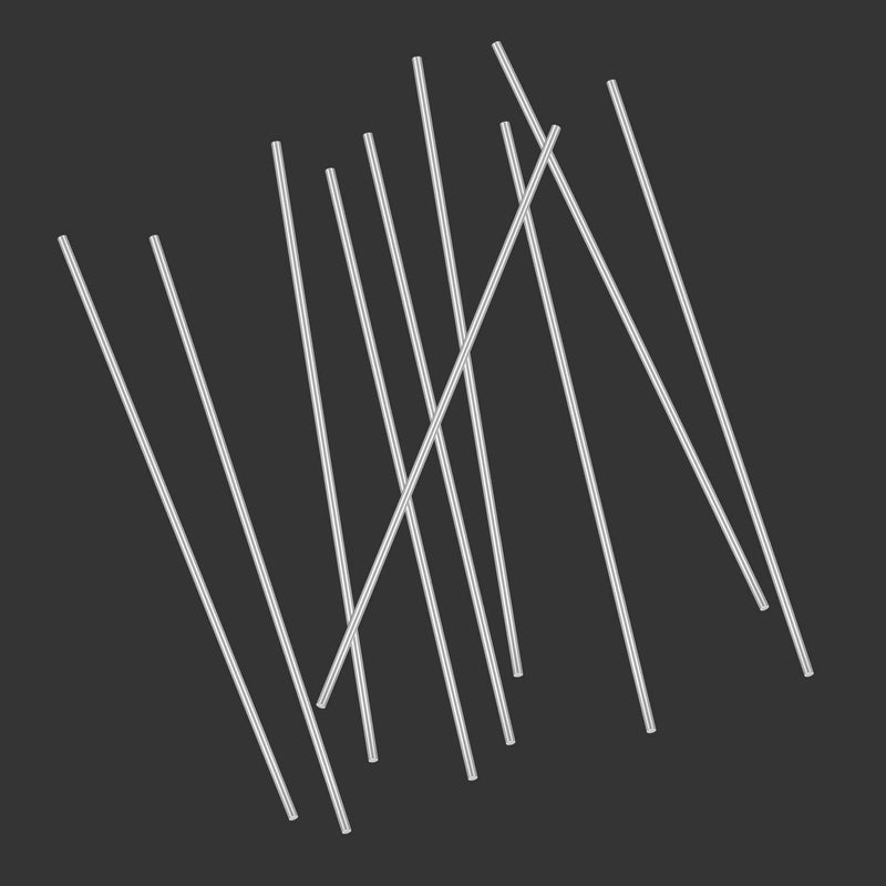 DYWISHKEY 20 Pieces 2.0mm x 100mm Aluminum Rods, Metal Solid Shaft Rods, Lathe Bar Stock for DIY Craft Making - Image 5